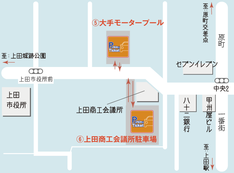 上田商工会議所駐車場