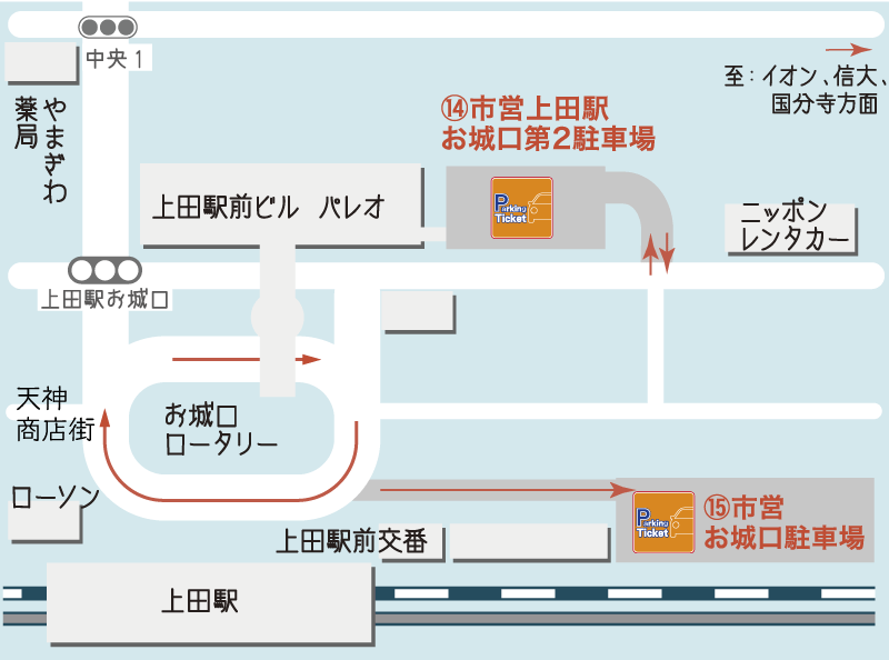 市営上田駅お城口第2駐車場